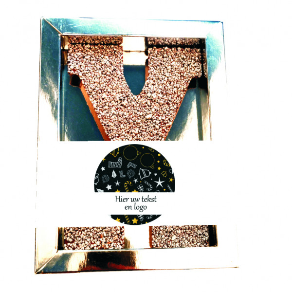 Chocolade kerstletter | Melkchocolade | Letter X | 200 g Chocolade kerstletter | Melkchocolade | Letter X | 200 g